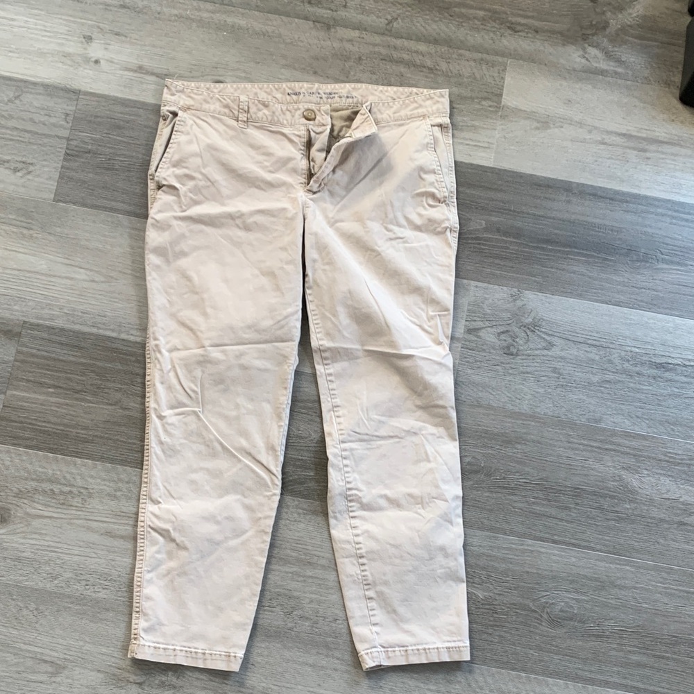 GAP Women's Straight Leg Pants in Light Beige